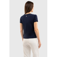 T-shirt Harcour Aquila maniche corte donna France Marina Blu marino