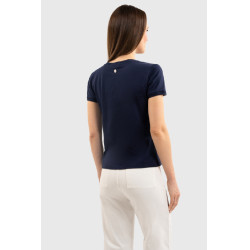 T-shirt Harcour Aquila maniche corte donna France Marina Blu marino