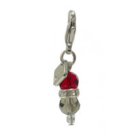 Charm LeMieux per cuffia anti-mosche Bordeaux / grigio Charm LeMieux per cuffia anti-mosche Bordeaux / grigio