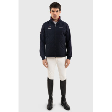 Gilet senza maniche Harcour Flicko uomo France Marina Blu marino