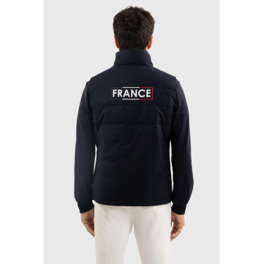 Gilet senza maniche Harcour Flicko uomo France Marina Blu marino