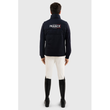Gilet senza maniche Harcour Flicko uomo France Marina Blu marino