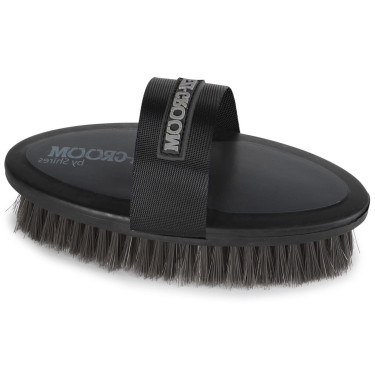 Spazzola morbida Ezi-Groom Shires 20 cm Nero