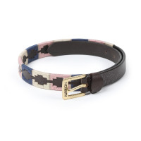 Cintura Shires Drover Skinny Polo Marino / rosa / naturale Blu