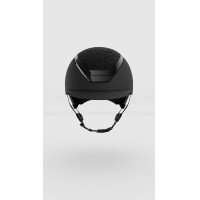 Casco Kask Dogma Chrome con cornice Swarovski con rivetti Nero