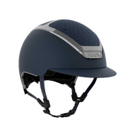 Casco Kask Dogma Chrome Swarovski Carpet Marino / argento Blu