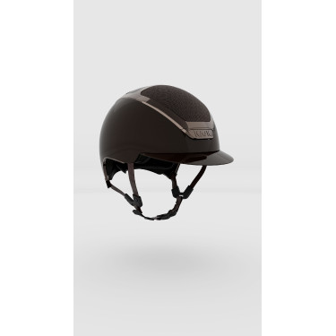 Casco Kask Dogma Pure Shine con sottogola marrone chiaro Marrone espresso