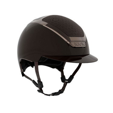 Casco Kask Dogma Pure Shine con sottogola marrone chiaro Marrone espresso