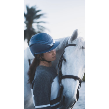 Casco Kask Star Lady Pure Shine Blu atlantico