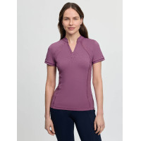 Base layer LeMieux in tessuto mesh Lisa da donna a maniche corte Malva Viola