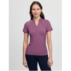 Base layer LeMieux in tessuto mesh Lisa da donna a maniche corte Malva Viola