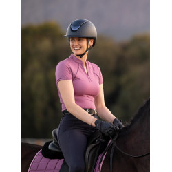Base layer LeMieux in tessuto mesh Lisa da donna a maniche corte Malva Viola