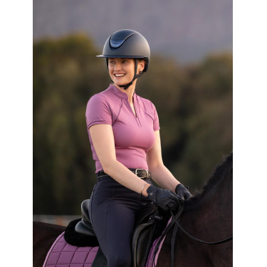 Base layer LeMieux in tessuto mesh Lisa da donna a maniche corte Malva Viola