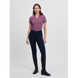 Base layer LeMieux in tessuto mesh Lisa da donna a maniche corte Malva Viola