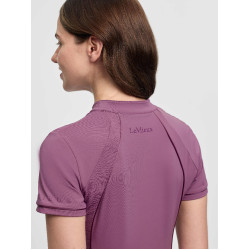 Base layer LeMieux in tessuto mesh Lisa da donna a maniche corte Malva Viola