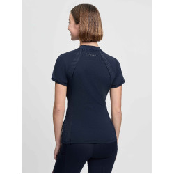 Base layer LeMieux in tessuto mesh Lisa da donna a maniche corte Marina Blu marino