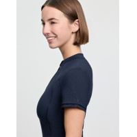 Base layer LeMieux in tessuto mesh Lisa da donna a maniche corte Marina Blu marino
