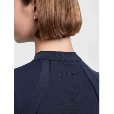 Base layer LeMieux in tessuto mesh Lisa da donna a maniche corte Marina Blu marino