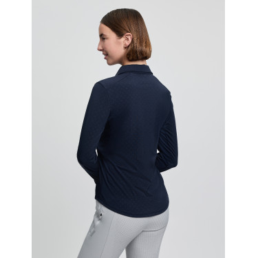 Base layer LeMieux Sarah a motivi a maniche lunghe Marina Blu marino