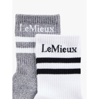 Calze LeMieux confezione da 2 Bianco Calze LeMieux confezione da 2 Bianco