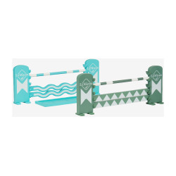 Set di salti LeMieux Toy Pony Azzurro / salvia / bianco Set di salti LeMieux Toy Pony Azzurro / salvia / bianco