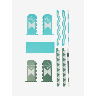 Set di salti LeMieux Toy Pony Azzurro / salvia / bianco Set di salti LeMieux Toy Pony Azzurro / salvia / bianco