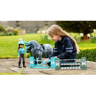 Set di salti LeMieux Toy Pony Azzurro / salvia / bianco Set di salti LeMieux Toy Pony Azzurro / salvia / bianco
