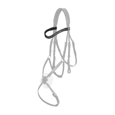 Frontalino LeMieux Arika Contrast curvo Nero / argento