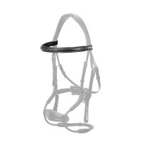 Frontalino LeMieux dritto cucito Kudos Nero / argento Frontalino LeMieux dritto cucito Kudos Nero / argento