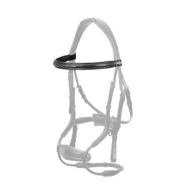 Frontalino LeMieux dritto cucito Kudos Nero / argento