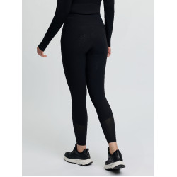 Leggings da equitazione da donna LeMieux con fondo in silicone Airflow Nero
