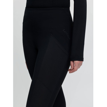 Leggings da equitazione da donna LeMieux con fondo in silicone Airflow Nero