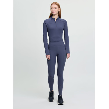 Leggings da equitazione da donna LeMieux con fondo in silicone Airflow Ombra