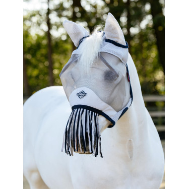 Maschera antimosche LeMieux con frange Marina Blu marino