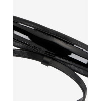 Capezzina LeMieux Kudos arrotolata in pelle verniciata Nero / argento Capezzina LeMieux Kudos arrotolata in pelle verniciata Nero / argento