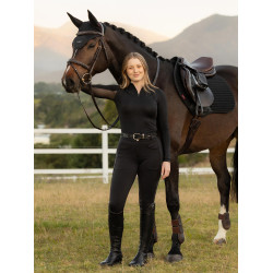 Pantaloni da equitazione LeMieux donna Cami Sculpt con grip in silicone sul fondo Nero