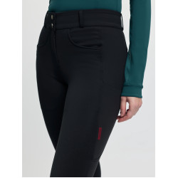 Pantaloni da equitazione LeMieux donna Cami Sculpt con grip in silicone sul fondo Nero