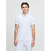 Polo da concorso LeMieux a maniche corte da uomo Bianco Polo da concorso LeMieux a maniche corte da uomo Bianco