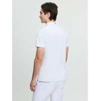 Polo da concorso LeMieux a maniche corte da uomo Bianco Polo da concorso LeMieux a maniche corte da uomo Bianco