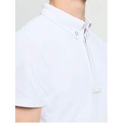 Polo da concorso LeMieux a maniche corte da uomo Bianco