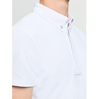 Polo da concorso LeMieux a maniche corte da uomo Bianco