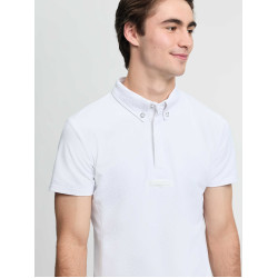 Polo da concorso LeMieux a maniche corte da uomo Bianco