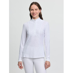 Polo da concorso LeMieux a maniche lunghe Arielle donna Bianco Polo da concorso LeMieux a maniche lunghe Arielle donna Bianco