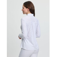 Polo da concorso LeMieux a maniche lunghe Arielle donna Bianco Polo da concorso LeMieux a maniche lunghe Arielle donna Bianco