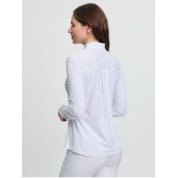 Polo da concorso LeMieux a maniche lunghe Arielle donna Bianco Polo da concorso LeMieux a maniche lunghe Arielle donna Bianco