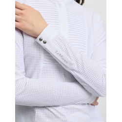 Polo da concorso LeMieux a maniche lunghe Arielle donna Bianco Polo da concorso LeMieux a maniche lunghe Arielle donna Bianco