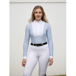 Polo da concorso LeMieux a maniche lunghe Arielle donna Nebbia Blu