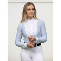 Polo da concorso LeMieux a maniche lunghe Arielle donna Bianco