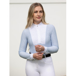 Polo da concorso LeMieux a maniche lunghe Arielle donna Nebbia Blu
