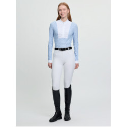 Polo da concorso LeMieux a maniche lunghe Arielle donna Nebbia Blu